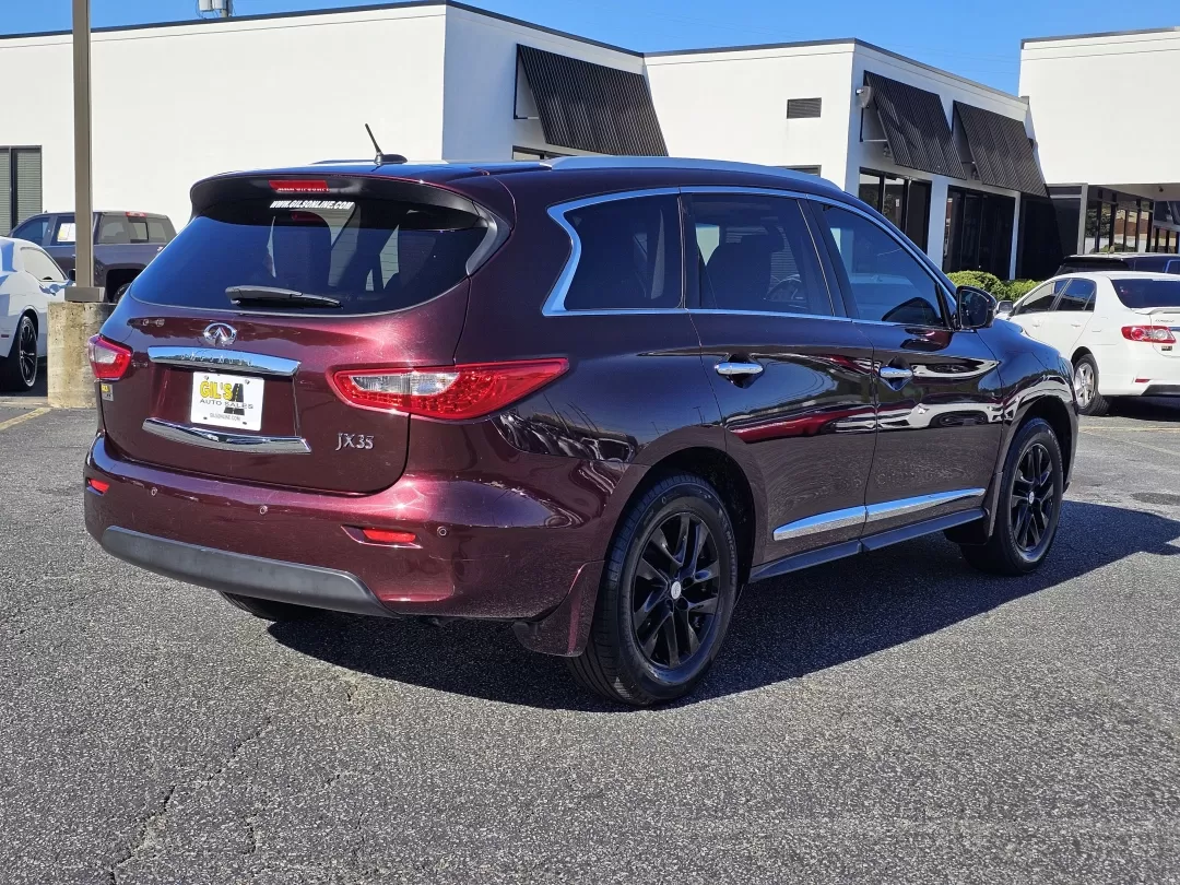 2013 /Java Infiniti JX35 (5N1AL0MNXDC) with an Other engine, located at 3959 U.S. 80 W, Phenix City, AL, 36870, (334) 297-4885, 32.469296, -85.135185 - Explore the open road in style with this stunning 2013 Infiniti JX35, perfect for families and adventurers alike! With its exquisite Midnight Garnet exterior and luxurious Java leather interior, this SUV combines elegance with functionality, making it a fantastic choice for anyone looking to elevate - Photo#4