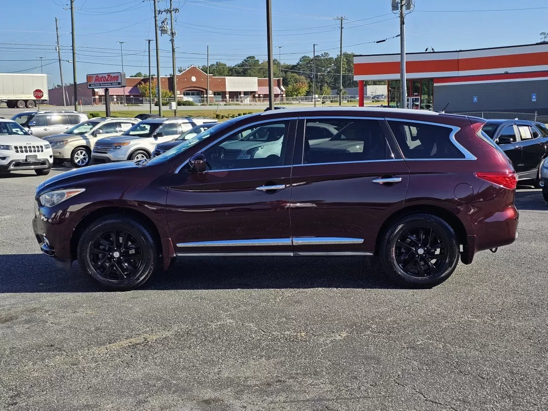 2013 /Java Infiniti JX35 (5N1AL0MNXDC) with an Other engine, located at 3959 U.S. 80 W, Phenix City, AL, 36870, (334) 297-4885, 32.469296, -85.135185 - Explore the open road in style with this stunning 2013 Infiniti JX35, perfect for families and adventurers alike! With its exquisite Midnight Garnet exterior and luxurious Java leather interior, this SUV combines elegance with functionality, making it a fantastic choice for anyone looking to elevate - Photo#7