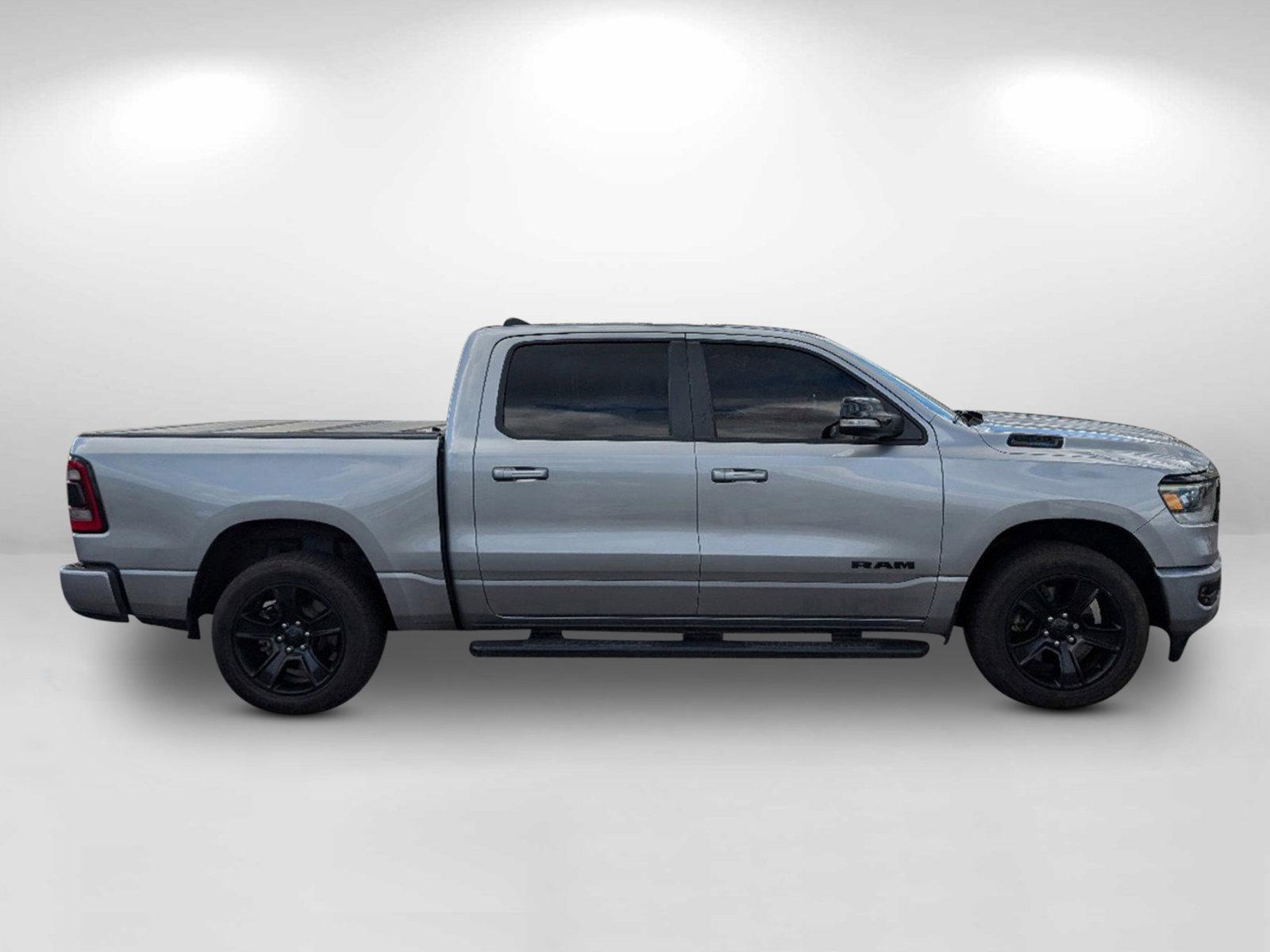 2021 Billet Silver Metallic Clearcoat /Black Ram 1500 Big Horn (1C6SRFFT6MN) with an Regular Unleaded V-8 5.7 L/345 engine, 8-Speed Automatic w/OD transmission, located at 804 22nd Ave, Phenix City, AL, 36870, (334) 297-1860, 32.484749, -85.024475 - 2021 Ram 1500 Big Horn - Photo#3