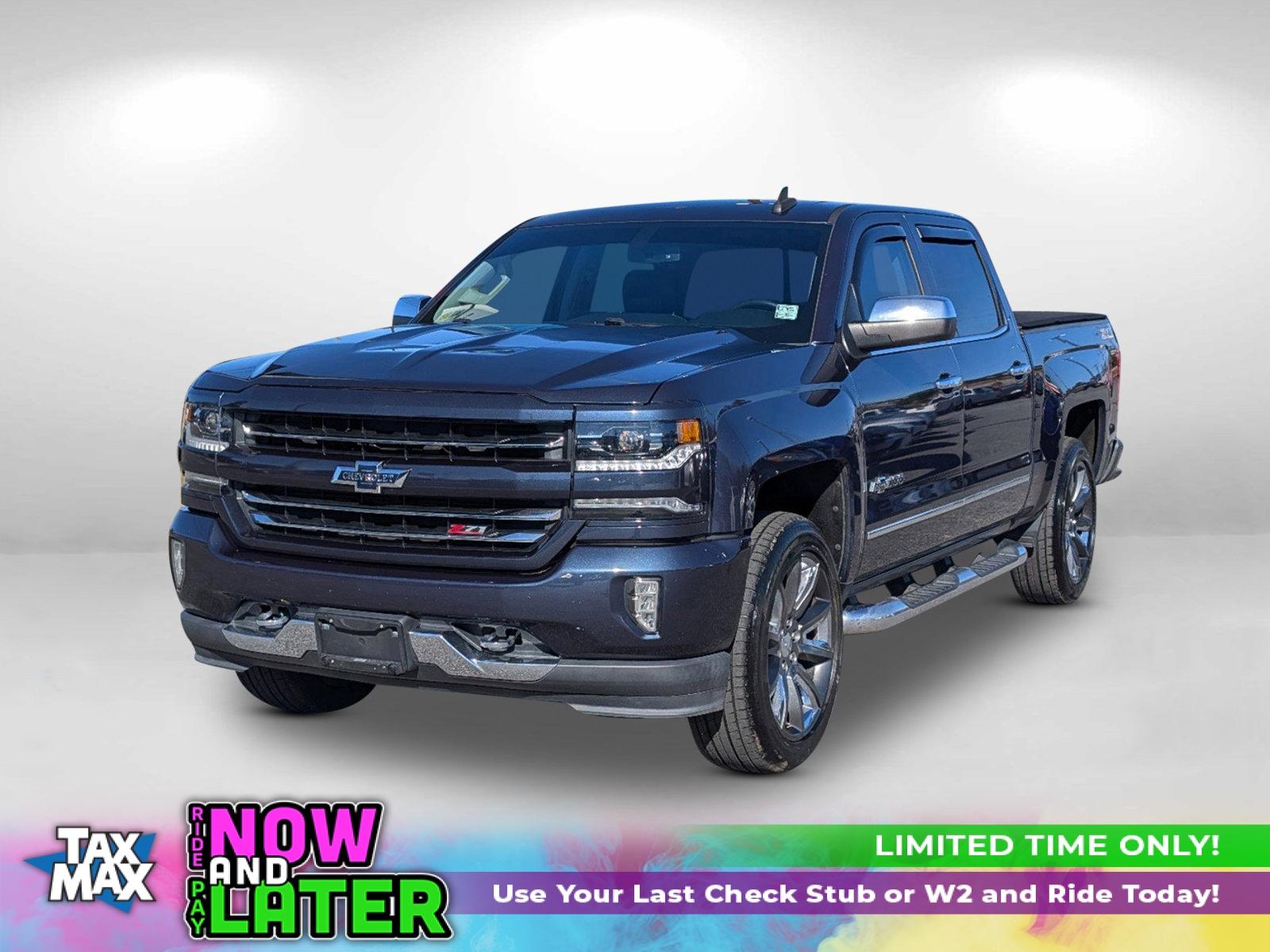 2018 /Jet Black Chevrolet Silverado 1500 LTZ (3GCUKSEC3JG) with an Gas V8 5.3L/325 engine, 8-Speed Automatic transmission, located at 5115 14th Ave., Columbus, GA, 31904, (706) 323-0345, 32.511494, -84.971046 - 2018 Chevrolet Silverado 1500 LTZ - Photo#0