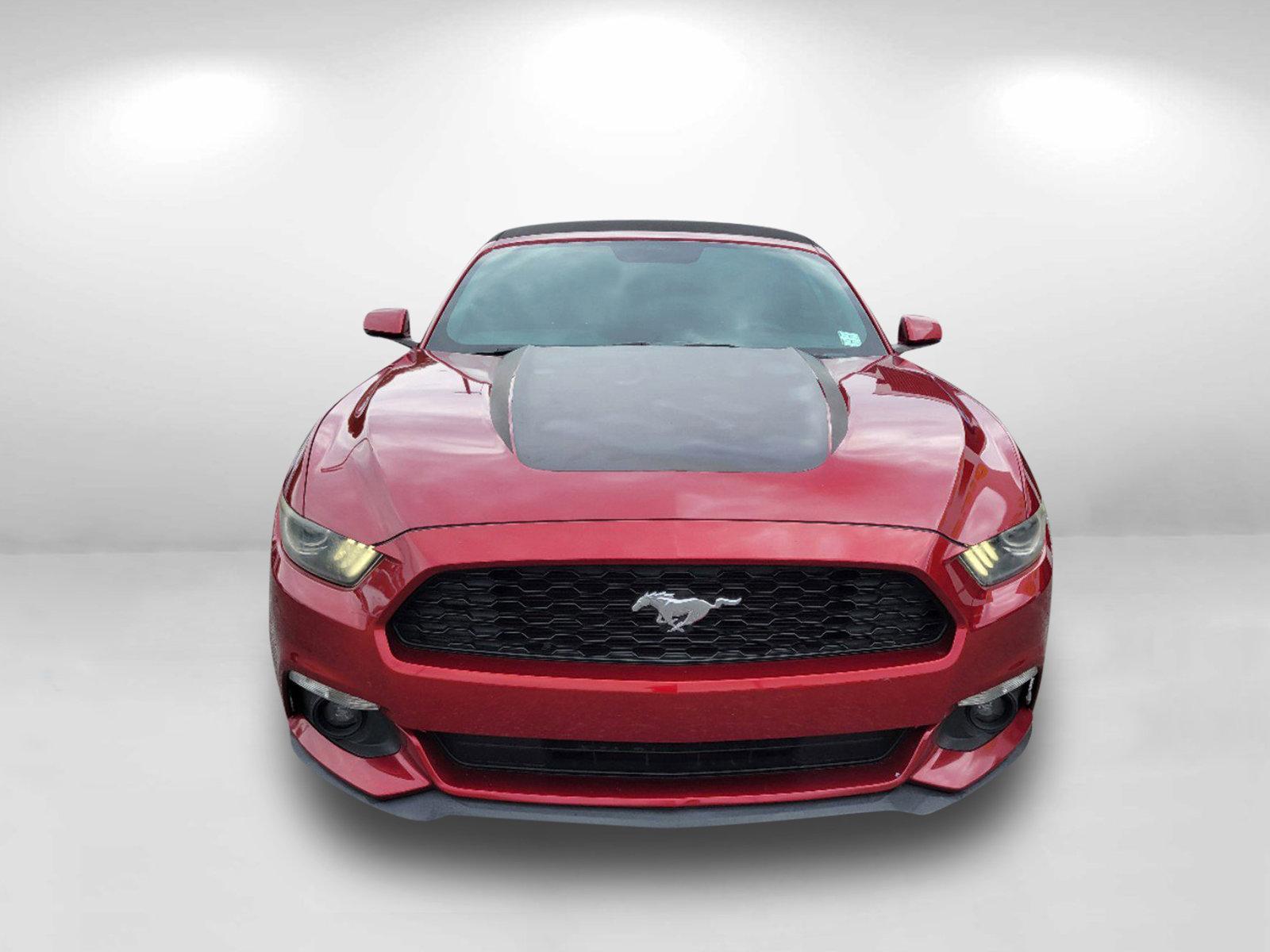 2015 Red Ford Mustang EcoBoost Premium (1FATP8UH7F5) with an Intercooled Turbo Premium Unleaded I-4 2.3 L/140 engine, located at 3959 U.S. 80 W, Phenix City, AL, 36870, (334) 297-4885, 32.469296, -85.135185 - 2015 Ford Mustang EcoBoost Premium - Photo#1