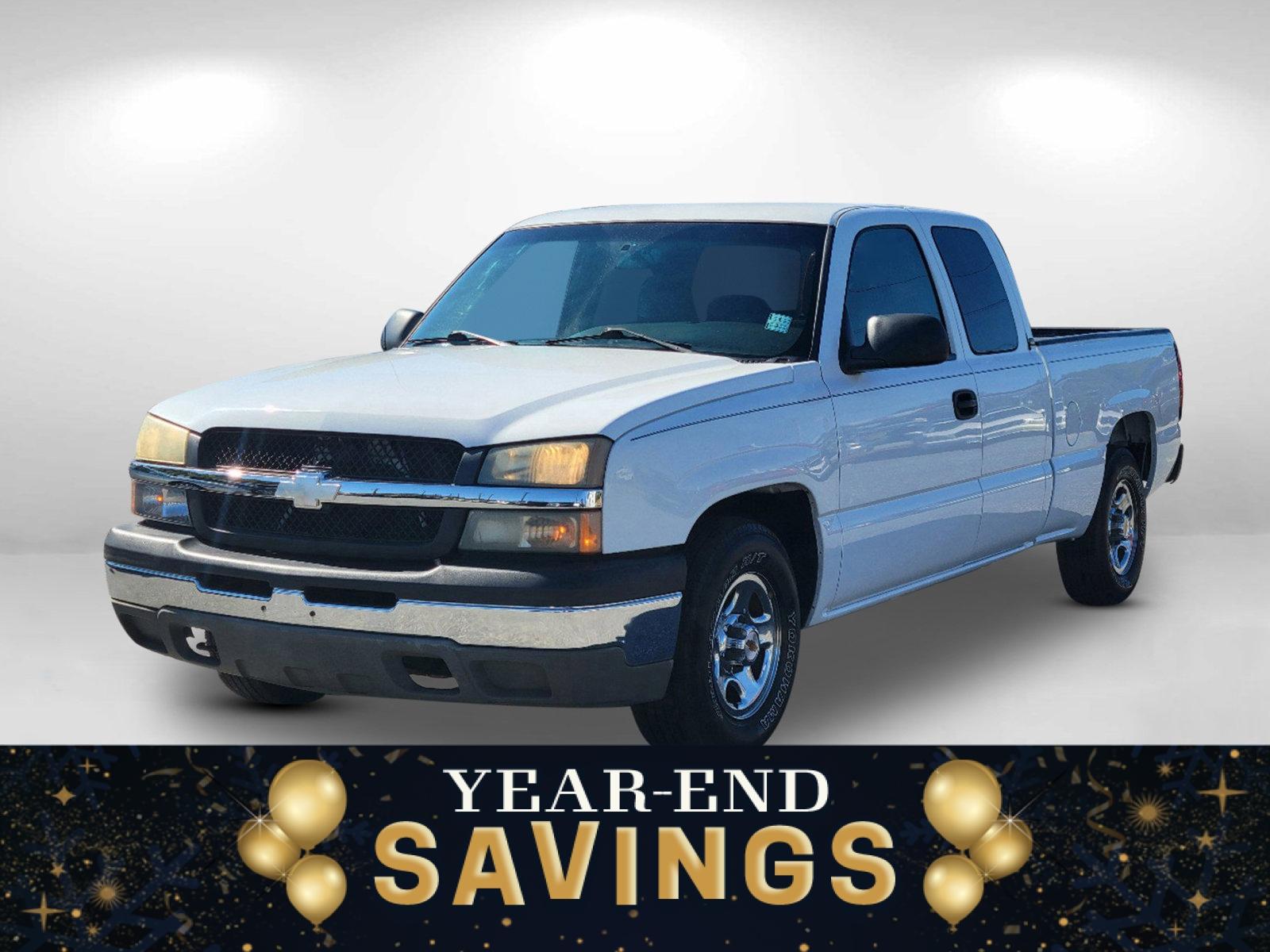 2003 Summit White /Dark Charcoal Chevrolet Silverado 1500 Work Truck (2GCEC19X531) with an Gas V6 4.3L/262 engine, 4-Speed Automatic w/OD transmission, located at 5115 14th Ave., Columbus, GA, 31904, (706) 323-0345, 32.511494, -84.971046 - 2003 Chevrolet Silverado 1500 Work Truck - Photo#0