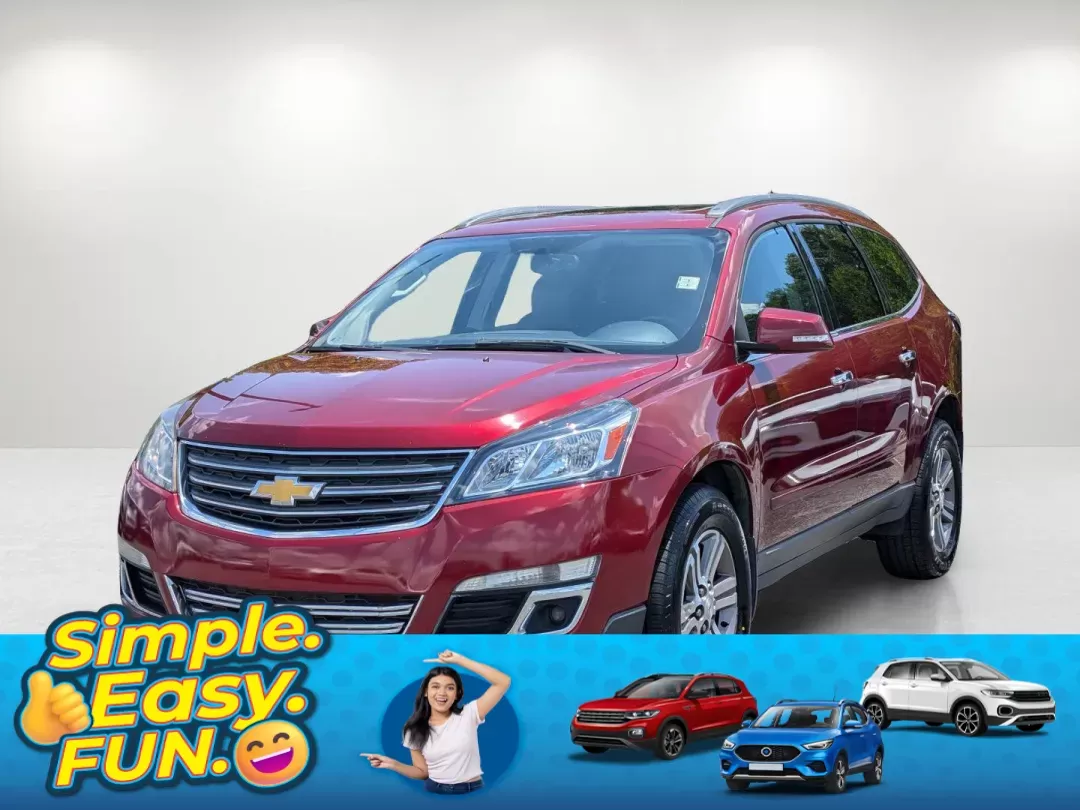 2015 /Ebony Chevrolet Traverse LT (1GNKVHKD6FJ) with an Gas V6 3.6L/217 engine, 6-Speed Automatic transmission, located at 3959 U.S. 80 W, Phenix City, AL, 36870, (334) 297-4885, 32.469296, -85.135185 - 2015 Chevrolet Traverse LT - Photo#0