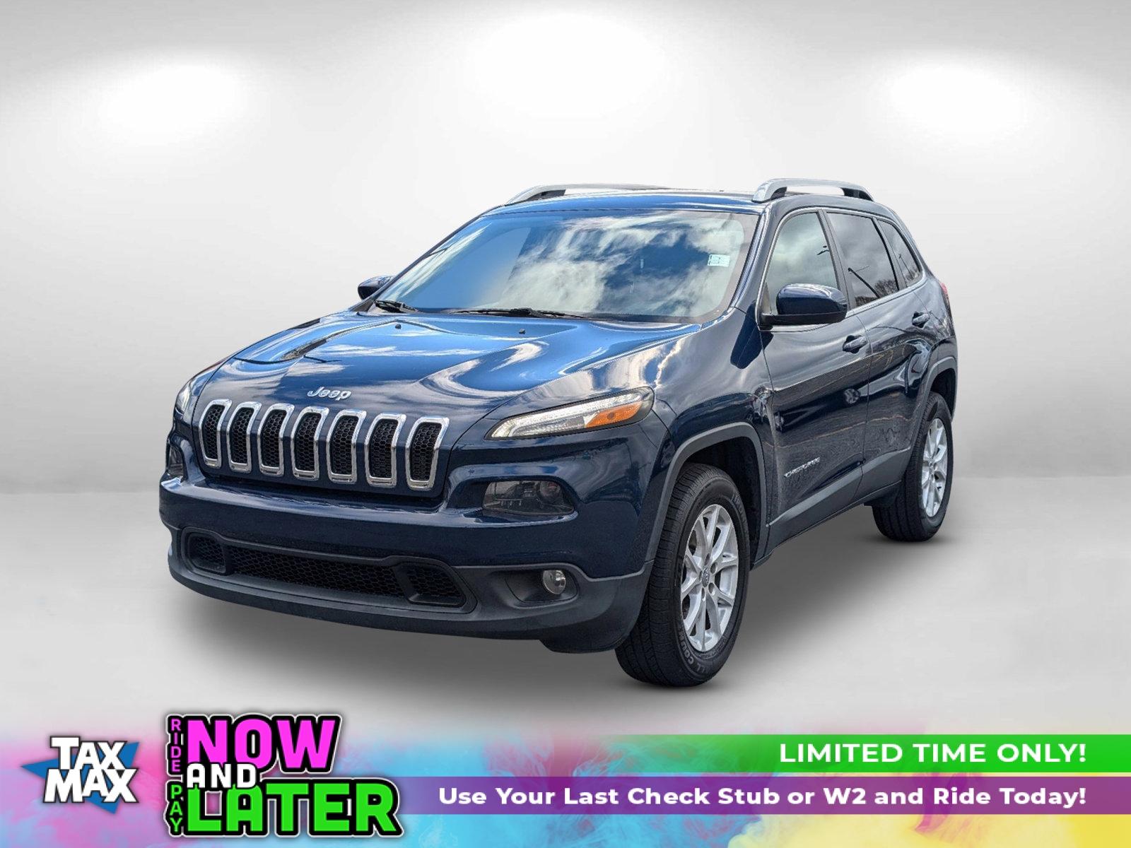 2018 /Black Jeep Cherokee Latitude (1C4PJMCB6JD) with an Regular Unleaded I-4 2.4 L/144 engine, 9-Speed Automatic w/OD transmission, located at 804 22nd Ave, Phenix City, AL, 36870, (334) 297-1860, 32.484749, -85.024475 - 2018 Jeep Cherokee Latitude - Photo#0