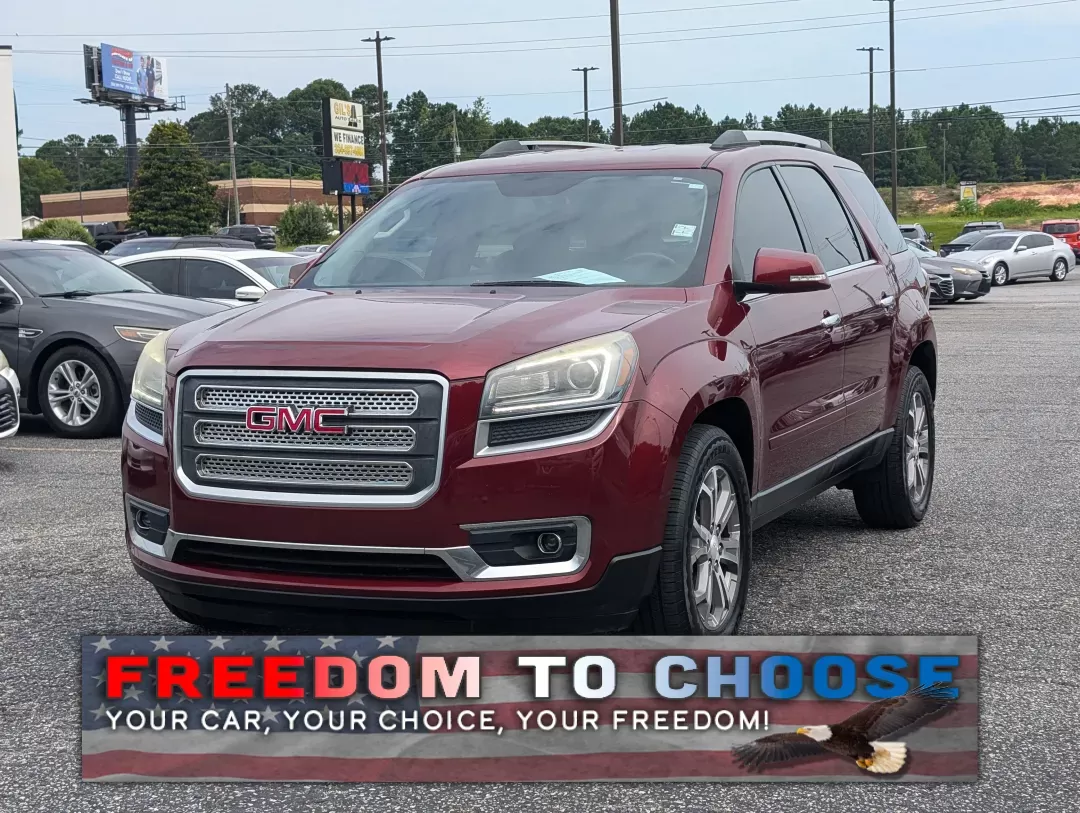 2016 /Dark Cashmere GMC Acadia SLT (1GKKRRKD9GJ) with an Other engine, located at 1430 Gateway Drive, Opelika, AL, 36801, (334) 239-0944, 32.637871, -85.409790 - **Discover Adventure with the 2016 GMC Acadia SLT at Gils Auto - Opelika!** <br /> <br /> Are you ready to elevate your family outings or weekend getaways? The 2016 GMC Acadia SLT is the perfect SUV designed for those who crave comfort and versatility. With spacious seating for up to seven passenger - Photo#0