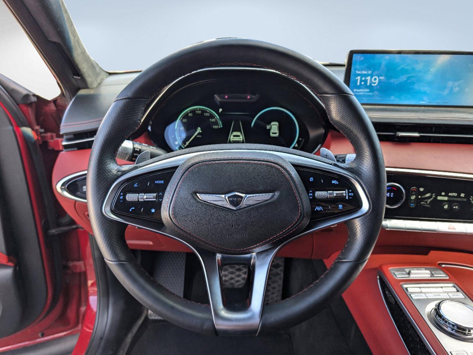 2022 /Red Genesis GV70 3.5T Sport (KMUMCDTC7NU) with an Twin Turbo Premium Unleaded V-6 3.5 L/212 engine, 8-Speed Automatic w/OD transmission, located at 3959 U.S. 80 W, Phenix City, AL, 36870, (334) 297-4885, 32.469296, -85.135185 - 2022 Genesis GV70 3.5T Sport - Photo#13