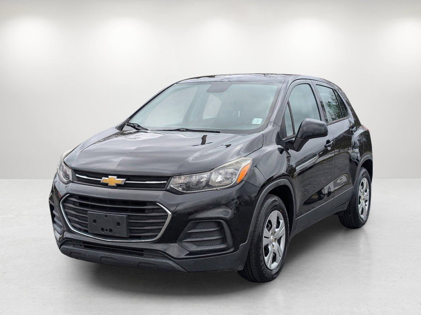 2017 /Jet Black Chevrolet Trax LS (3GNCJKSB3HL) with an Turbocharged Gas 4-Cyl 1.4L/83 engine, 6-Speed Automatic transmission, located at 5115 14th Ave., Columbus, GA, 31904, (706) 323-0345, 32.511494, -84.971046 - 2017 Chevrolet Trax LS - Photo#0