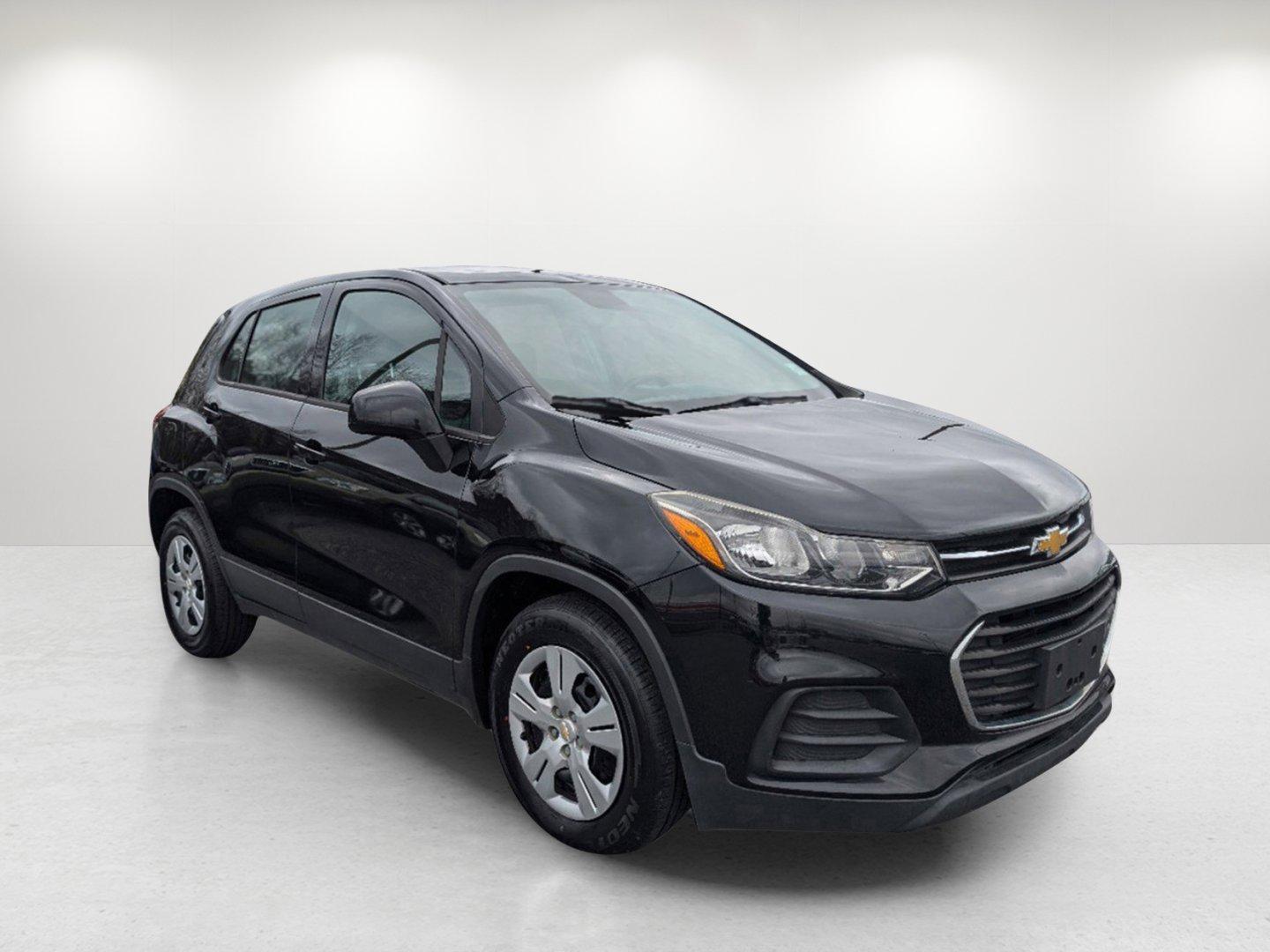 2017 /Jet Black Chevrolet Trax LS (3GNCJKSB3HL) with an Turbocharged Gas 4-Cyl 1.4L/83 engine, 6-Speed Automatic transmission, located at 5115 14th Ave., Columbus, GA, 31904, (706) 323-0345, 32.511494, -84.971046 - 2017 Chevrolet Trax LS - Photo#2