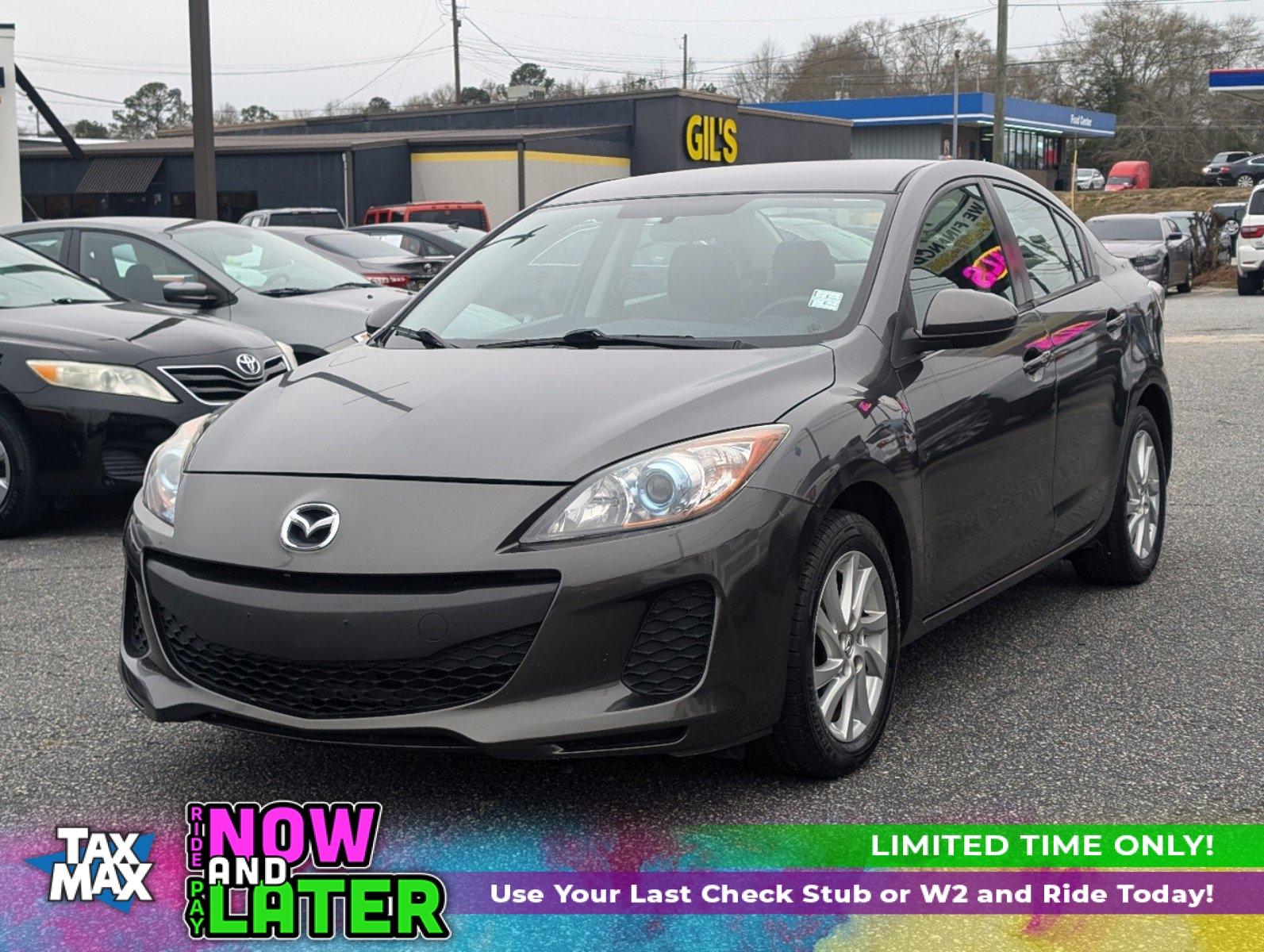 2012 /Black Mazda Mazda3 i Touring (JM1BL1V84C1) with an Gas I4 2.0L/122 engine, 6-Speed Automatic transmission, located at 3959 U.S. 80 W, Phenix City, AL, 36870, (334) 297-4885, 32.469296, -85.135185 - 2012 Mazda Mazda3 i Touring - Photo#0