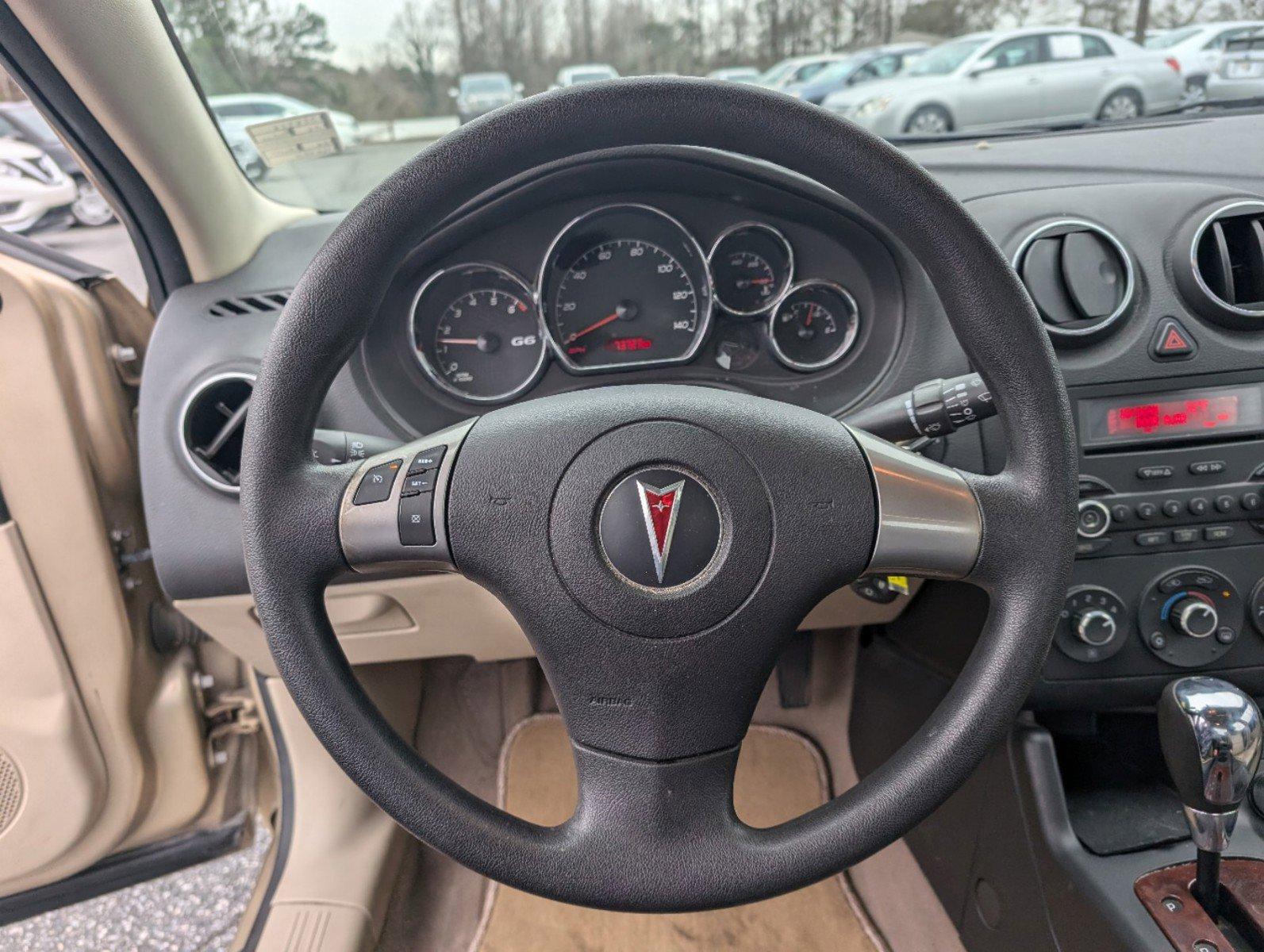 2006 /Light Taupe Pontiac G6 6-Cyl (1G2ZG558264) with an Gas V6 3.5L/213 engine, 4-Speed Automatic w/OD transmission, located at 3959 U.S. 80 W, Phenix City, AL, 36870, (334) 297-4885, 32.469296, -85.135185 - 2006 Pontiac G6 6-Cyl - Photo#15