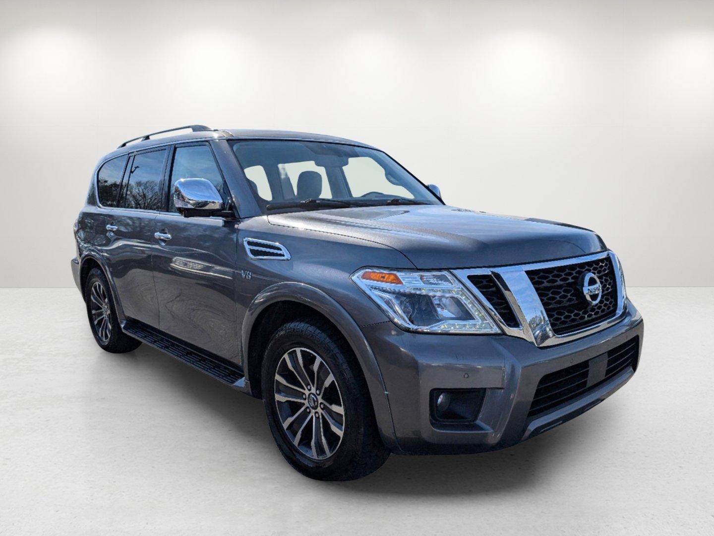 2020 /Black Nissan Armada SL (JN8AY2ND2LX) with an Regular Unleaded V-8 5.6 L/339 engine, 7-Speed Automatic w/OD transmission, located at 1430 Gateway Drive, Opelika, AL, 36801, (334) 239-0944, 32.637871, -85.409790 - 2020 Nissan Armada SL - Photo#2