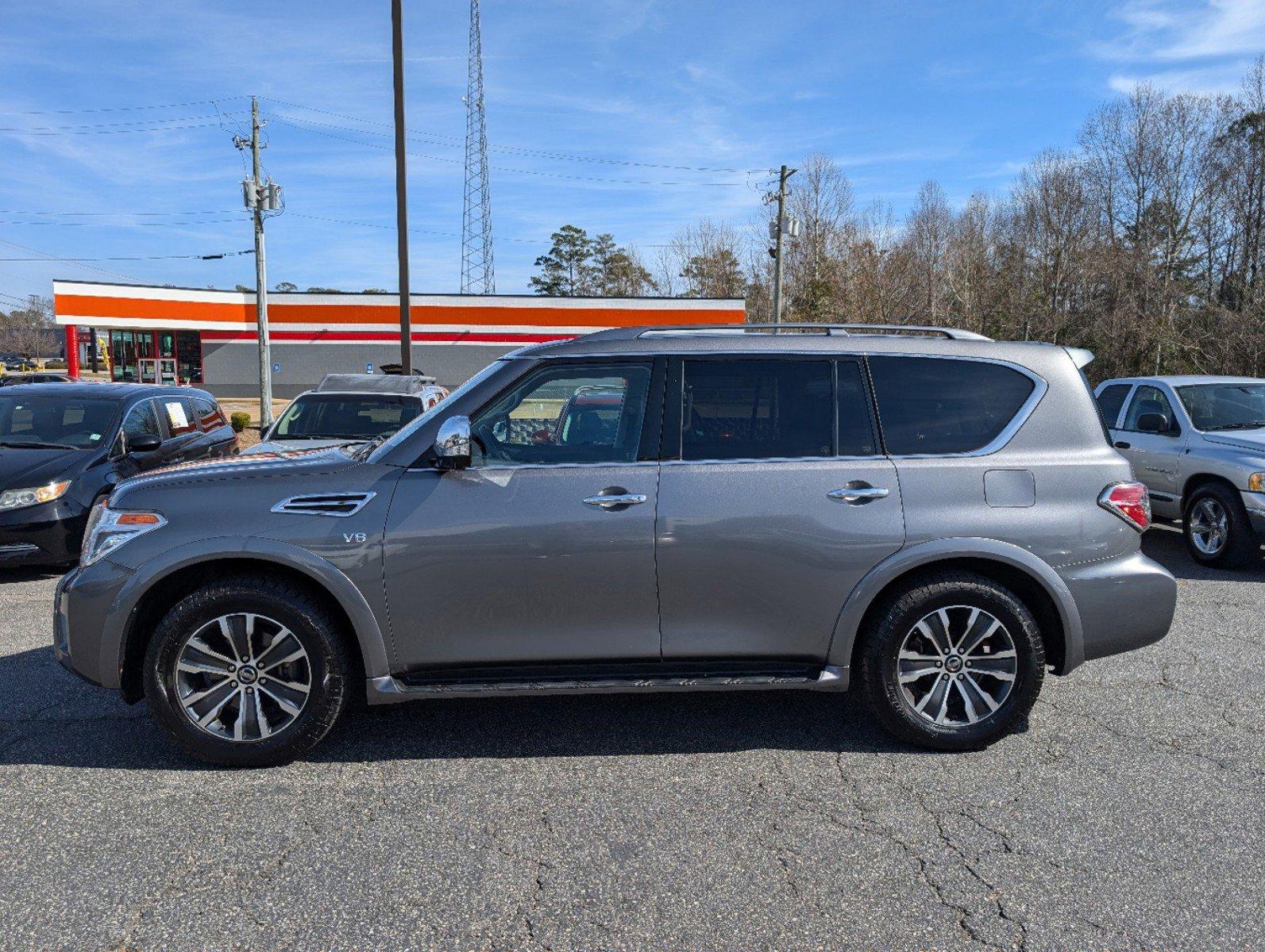 2020 /Black Nissan Armada SL (JN8AY2ND2LX) with an Regular Unleaded V-8 5.6 L/339 engine, 7-Speed Automatic w/OD transmission, located at 3959 U.S. 80 W, Phenix City, AL, 36870, (334) 297-4885, 32.469296, -85.135185 - 2020 Nissan Armada SL - Photo#7