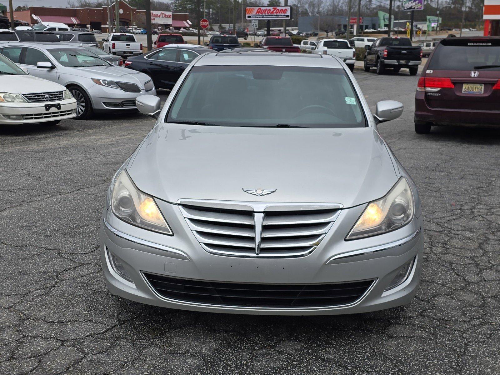 2013 /Jet black Hyundai Genesis 3.8L (KMHGC4DD7DU) with an Gas V6 3.8L/231 engine, 8-Speed Automatic w/Manual Shift transmission, located at 3959 U.S. 80 W, Phenix City, AL, 36870, (334) 297-4885, 32.469296, -85.135185 - 2013 Hyundai Genesis 3.8L - Photo#1