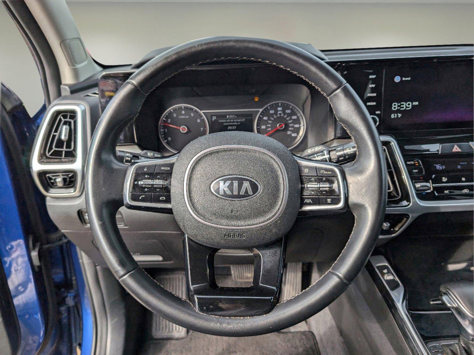 2021 /Black Kia Sorento SX (5XYRKDLFXMG) with an Intercooled Turbo Regular Unleaded I-4 2.5 L/152 engine, 8-Speed Auto-Shift Manual w/OD transmission, located at 1430 Gateway Drive, Opelika, AL, 36801, (334) 239-0944, 32.637871, -85.409790 - 2021 Kia Sorento SX - Photo#0