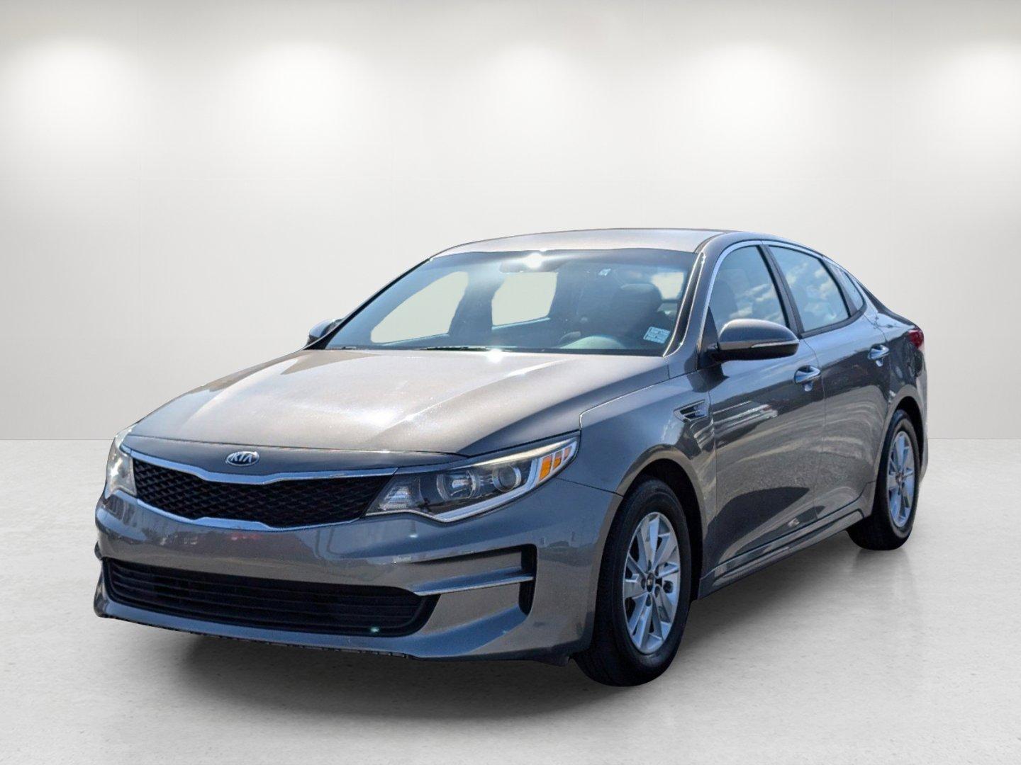 2018 /Black Kia Optima LX (5XXGT4L36JG) with an Regular Unleaded I-4 2.4 L/144 engine, 6-Speed Automatic w/OD transmission, located at 1430 Gateway Drive, Opelika, AL, 36801, (334) 239-0944, 32.637871, -85.409790 - 2018 Kia Optima LX - Photo#0