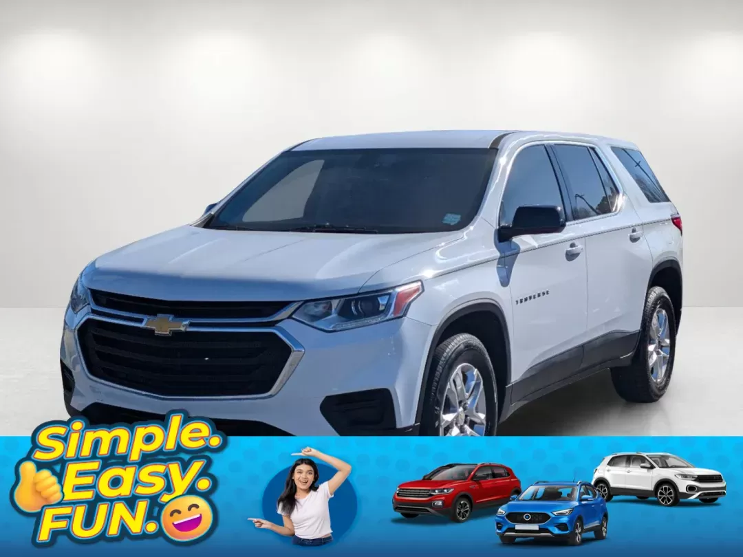 2020 /Jet Black Chevrolet Traverse LS (1GNERFKWXLJ) with an Gas V6 3.6L/217 engine, 9-Speed Automatic transmission, located at 5115 14th Ave., Columbus, GA, 31904, (706) 323-0345, 32.511494, -84.971046 - 2020 Chevrolet Traverse LS - Photo#0