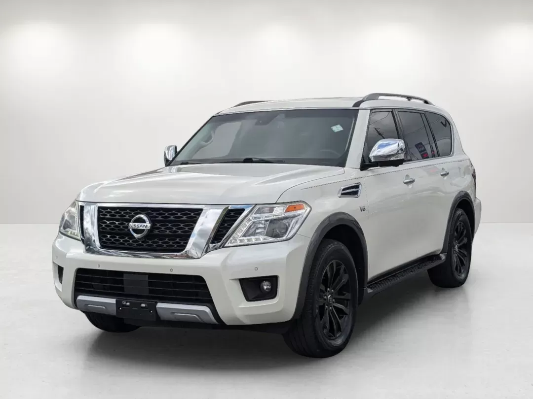 2017 /Almond Nissan Armada Platinum (JN8AY2NC3H9) with an Regular Unleaded V-8 5.6 L/339 engine, 7-Speed Automatic w/OD transmission, located at 7000 Northlake Connector, Columbus, GA, 31904, (706) 987-8085, 32.524975, -84.978134 - 2017 Nissan Armada Platinum - Photo#1