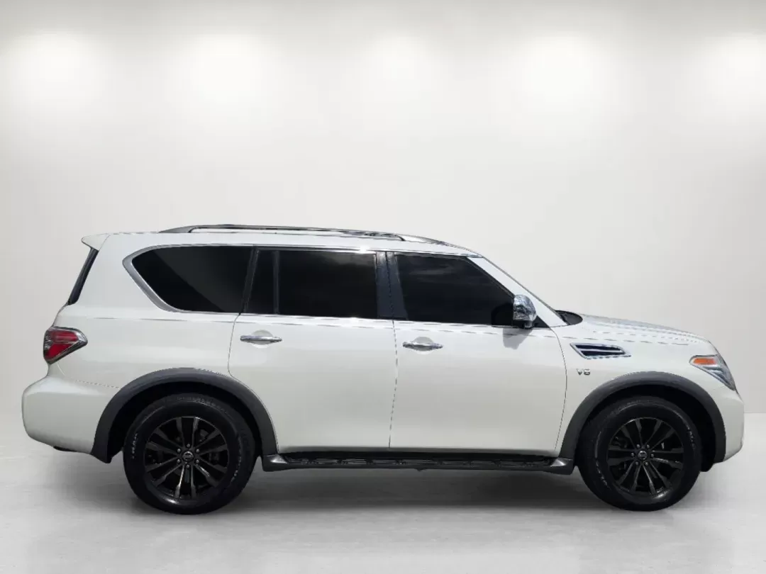 2017 /Almond Nissan Armada Platinum (JN8AY2NC3H9) with an Regular Unleaded V-8 5.6 L/339 engine, 7-Speed Automatic w/OD transmission, located at 7000 Northlake Connector, Columbus, GA, 31904, (706) 987-8085, 32.524975, -84.978134 - 2017 Nissan Armada Platinum - Photo#4