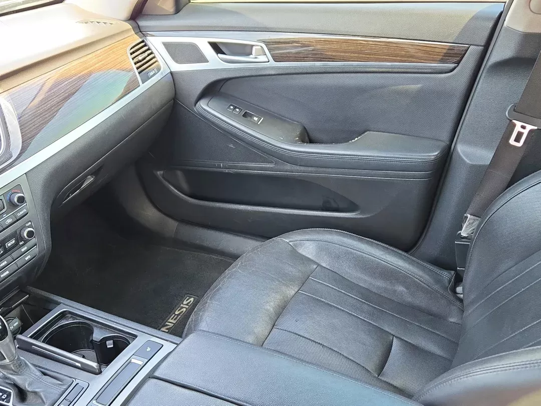 2015 /Black Hyundai Genesis 3.8L (KMHGN4JEXFU) with an Other engine, located at 3959 U.S. 80 W, Phenix City, AL, 36870, (334) 297-4885, 32.469296, -85.135185 - **Elevate Your Daily Drive with the 2015 Hyundai Genesis at Gils Auto!**<br /> <br /> Are you ready to transform your daily commute into a luxurious experience? Look no further than the stunning 2015 Hyundai Genesis, available now at Gils Auto Phenix City. This sleek sedan, with its striking black - Photo#14
