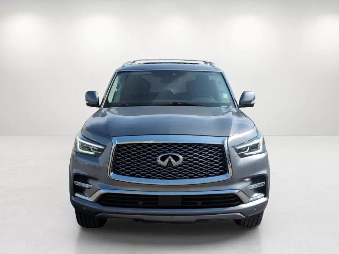 2019 /Black Infiniti QX80 LUXE (JN8AZ2NF9K9) with an Premium Unleaded V-8 5.6 L/339 engine, 7-Speed Automatic w/OD transmission, located at 1430 Gateway Drive, Opelika, AL, 36801, (334) 239-0944, 32.637871, -85.409790 - 2019 Infiniti QX80 LUXE - Photo#2