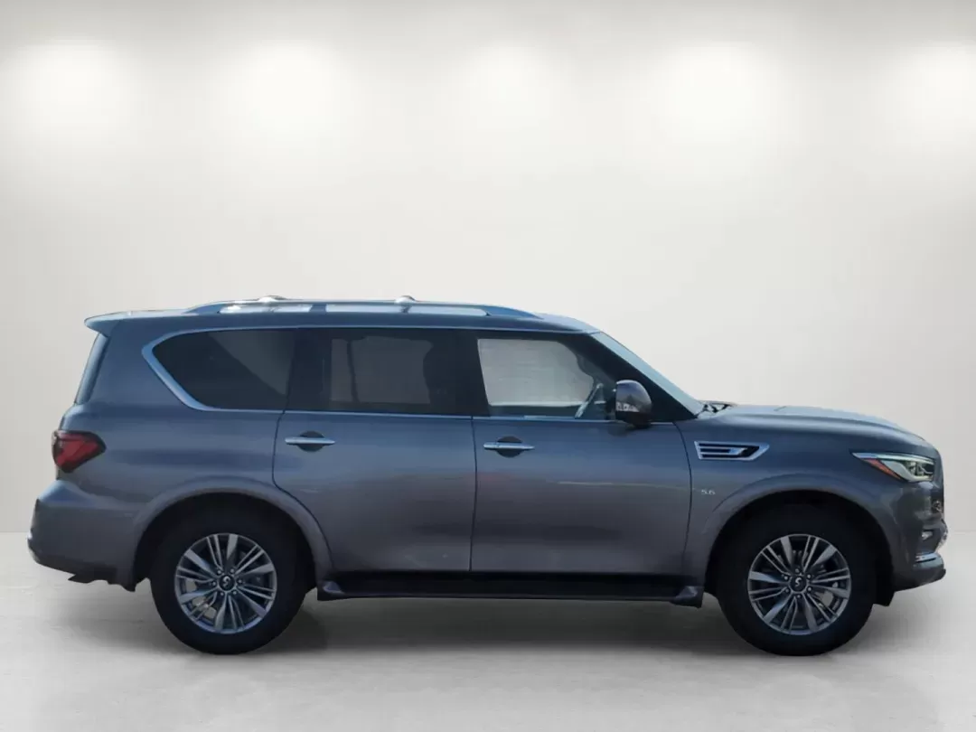 2019 /Black Infiniti QX80 LUXE (JN8AZ2NF9K9) with an Premium Unleaded V-8 5.6 L/339 engine, 7-Speed Automatic w/OD transmission, located at 1430 Gateway Drive, Opelika, AL, 36801, (334) 239-0944, 32.637871, -85.409790 - 2019 Infiniti QX80 LUXE - Photo#5