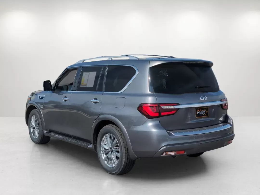 2019 /Black Infiniti QX80 LUXE (JN8AZ2NF9K9) with an Premium Unleaded V-8 5.6 L/339 engine, 7-Speed Automatic w/OD transmission, located at 1430 Gateway Drive, Opelika, AL, 36801, (334) 239-0944, 32.637871, -85.409790 - 2019 Infiniti QX80 LUXE - Photo#8
