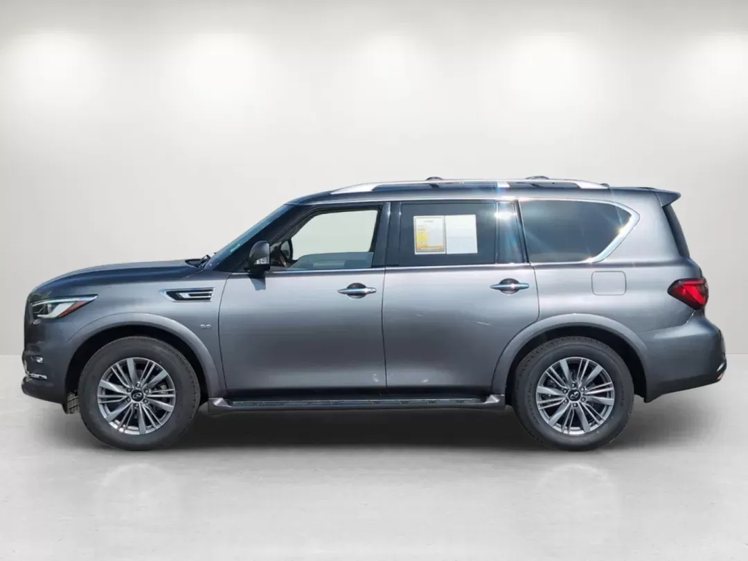2019 /Black Infiniti QX80 LUXE (JN8AZ2NF9K9) with an Premium Unleaded V-8 5.6 L/339 engine, 7-Speed Automatic w/OD transmission, located at 1430 Gateway Drive, Opelika, AL, 36801, (334) 239-0944, 32.637871, -85.409790 - 2019 Infiniti QX80 LUXE - Photo#9