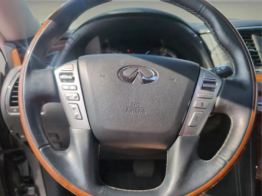 2019 /Black Infiniti QX80 LUXE (JN8AZ2NF9K9) with an Premium Unleaded V-8 5.6 L/339 engine, 7-Speed Automatic w/OD transmission, located at 1430 Gateway Drive, Opelika, AL, 36801, (334) 239-0944, 32.637871, -85.409790 - 2019 Infiniti QX80 LUXE - Photo#14