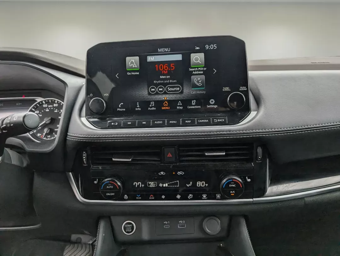 2023 /Charcoal Nissan Rogue SL (5N1BT3CB5PC) with an Intercooled Turbo Regular Unleaded I-3 1.5 L/91 engine, 1-Speed CVT w/OD transmission, located at 804 22nd Ave, Phenix City, AL, 36870, (334) 297-1860, 32.484749, -85.024475 - 2023 Nissan Rogue SL - Photo#12